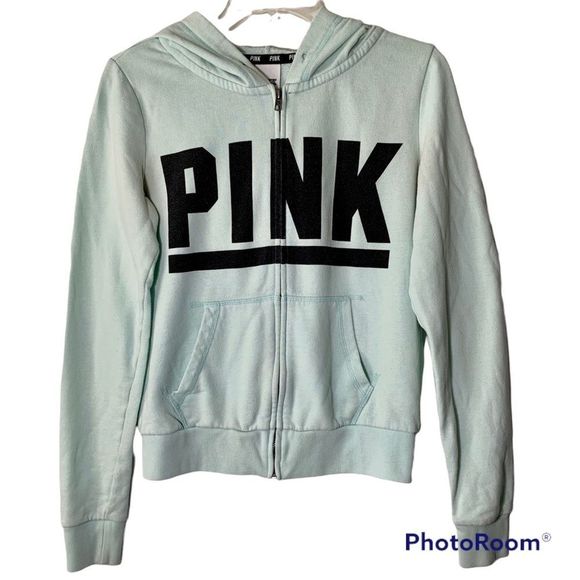 Victoria’s Secret PINK Zip-up Hoodie size XS | Mint - Picture 1 of 7